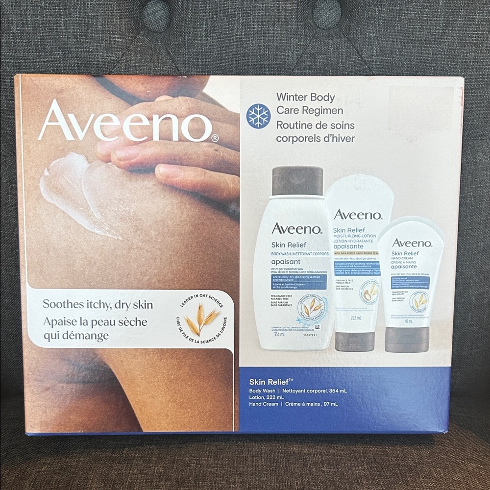 NEW 🆕 Aveeno Winter Body Care Regimen Gift Set - three pieces